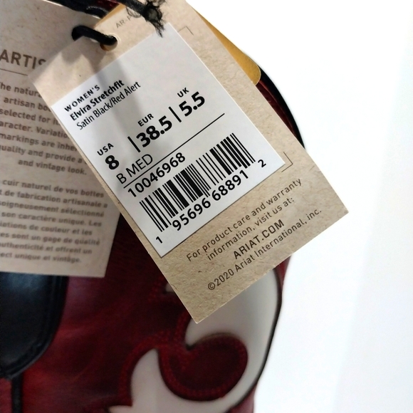 Ariat Elviria Stretchfit Tall Western Boots, NEW, Size 8|EUR 38.5, - Picture 10 of 11